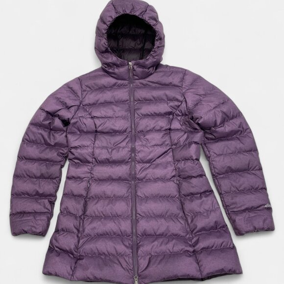 Eddie Bauer Women's 650 EB Down Cirruslite Hooded Purple Winter Puffer Jacket M - Picture 4 of 15